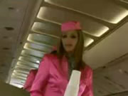 Vliegtuig Sexy Stewardess