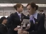 De wereld is de best bediende stewardess