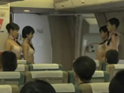 Japanse stewardess in ondergoed